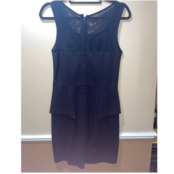 Guess Black Dress with Mesh Plunge Size Large - Picture 3 of 4